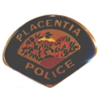 Placentia California Police Department Mini Patch Metal Pin